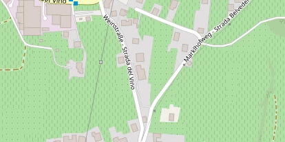 Wanderhotel auf Satellitenbild