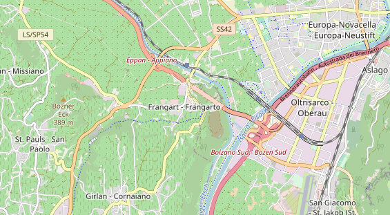 Wanderhotel auf Karte