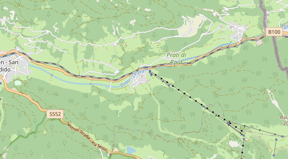 Wanderhotel auf Karte