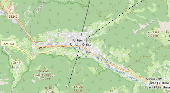 Wanderhotel auf Karte