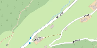 Wanderhotel auf Satellitenbild