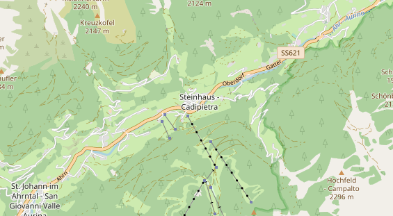 Wanderhotel auf Karte