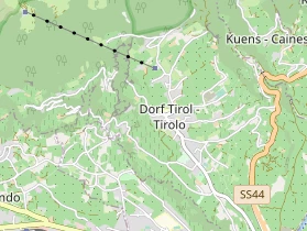 Wanderhotel auf Karte