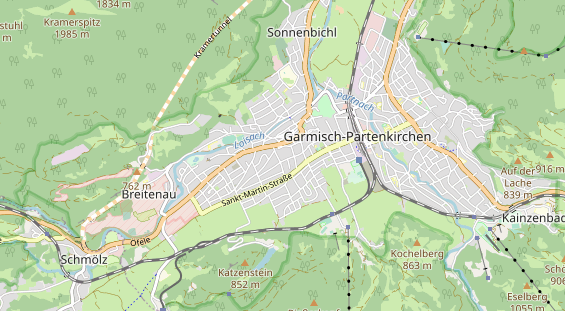 Wanderhotel auf Karte