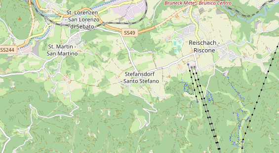 Wanderhotel auf Karte