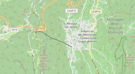 Wanderhotel auf Karte