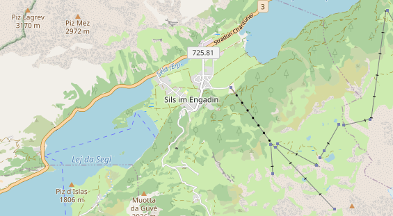 Wanderhotel auf Karte