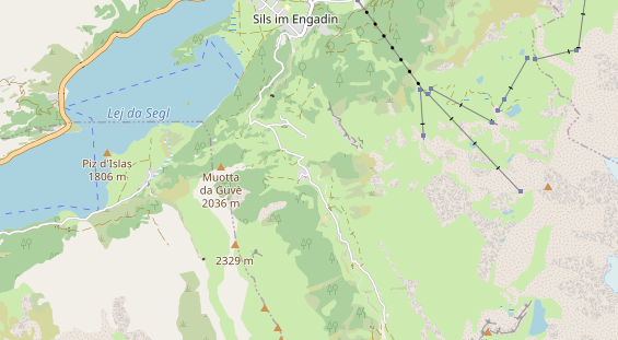 Wanderhotel auf Karte