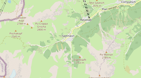 Wanderhotel auf Karte