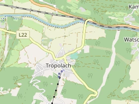 Wanderhotel auf Karte