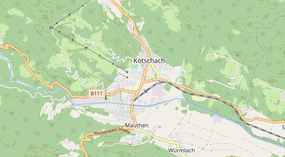 Wanderhotel auf Karte