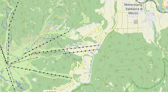 Wanderhotel auf Karte