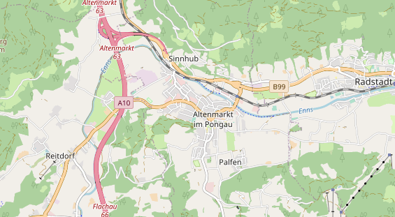 Wanderhotel auf Karte