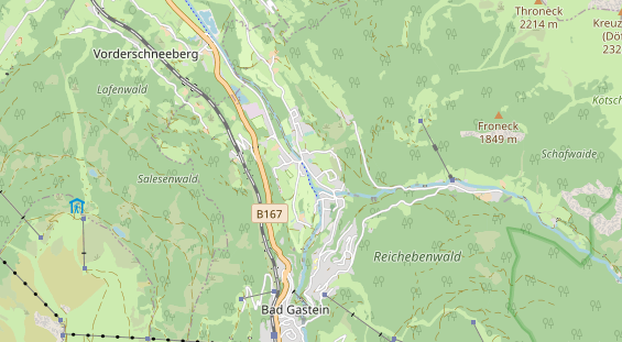 Wanderhotel auf Karte