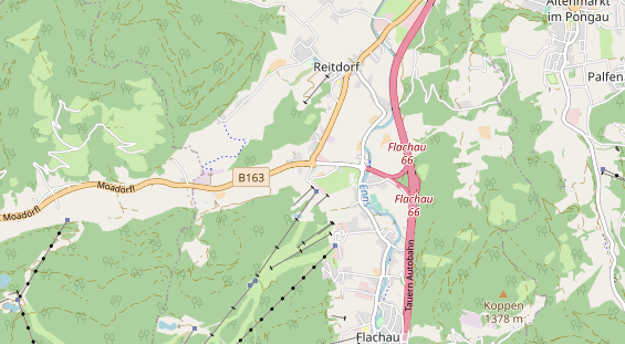 Wanderhotel auf Karte