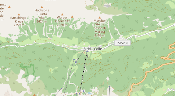 Wanderhotel auf Karte