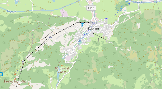 Wanderhotel auf Karte