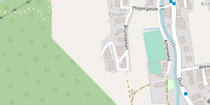 Wanderhotel auf Satellitenbild