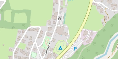 Wanderhotel auf Satellitenbild