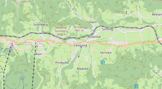 Wanderhotel auf Karte