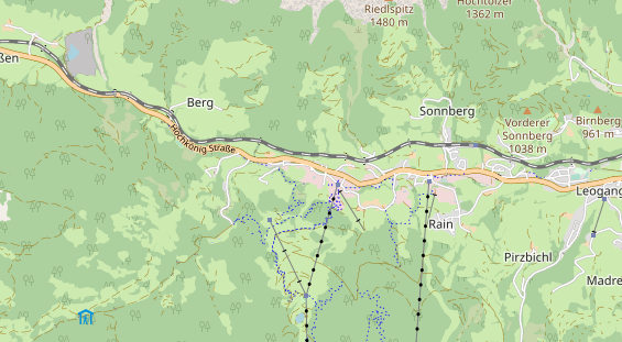 Wanderhotel auf Karte