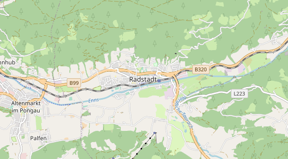 Wanderhotel auf Karte