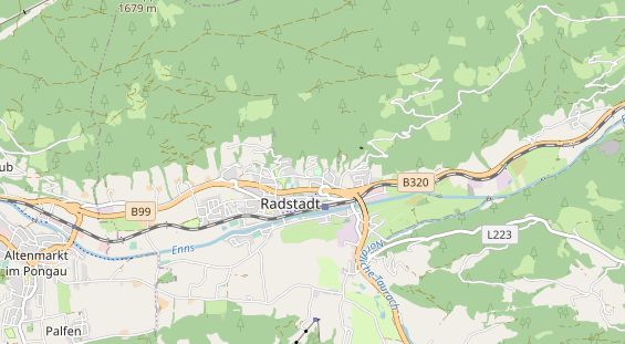 Wanderhotel auf Karte