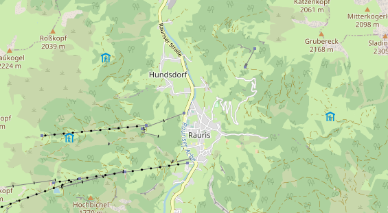 Wanderhotel auf Karte
