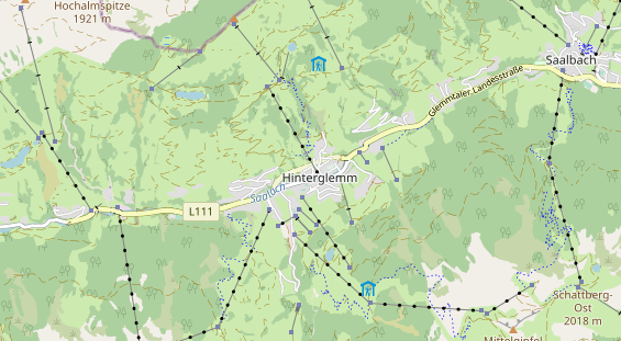 Wanderhotel auf Karte