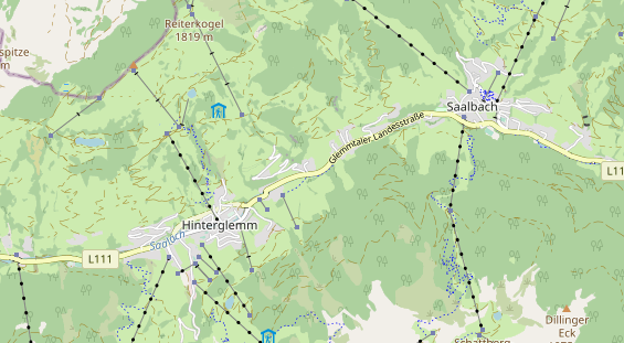 Wanderhotel auf Karte