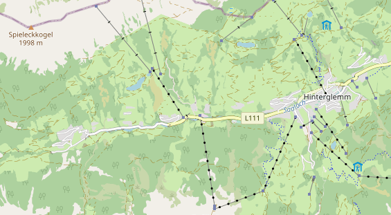 Wanderhotel auf Karte