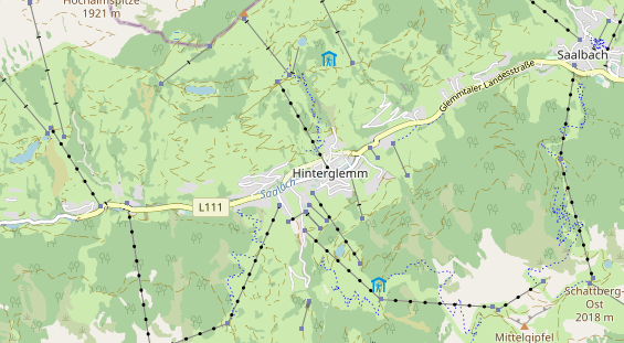 Wanderhotel auf Karte