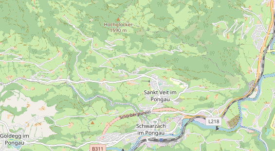 Wanderhotel auf Karte