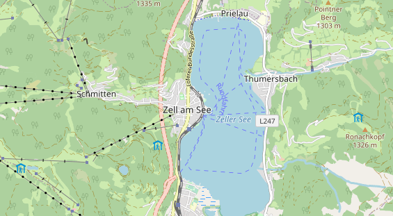 Wanderhotel auf Karte