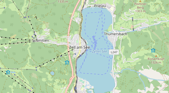 Wanderhotel auf Karte