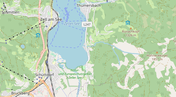 Wanderhotel auf Karte