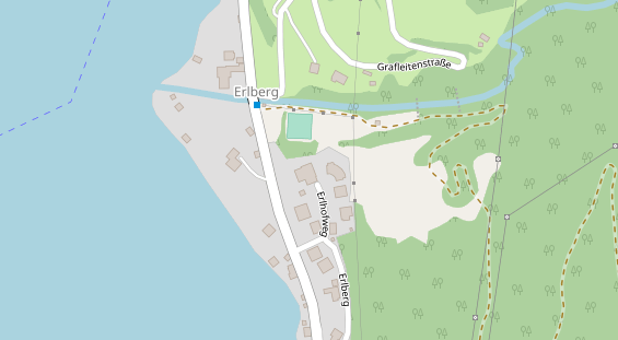 Wanderhotel auf Satellitenbild