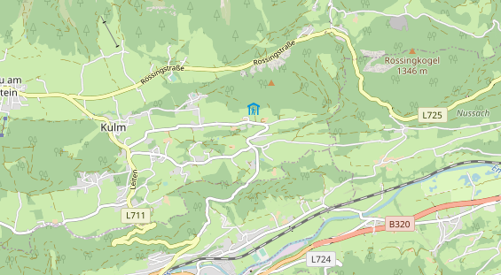 Wanderhotel auf Karte