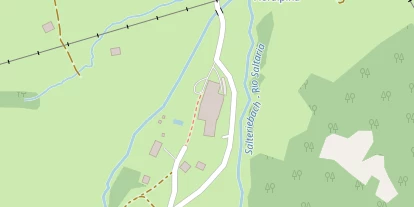 Wanderhotel auf Satellitenbild