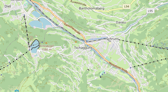 Wanderhotel auf Karte