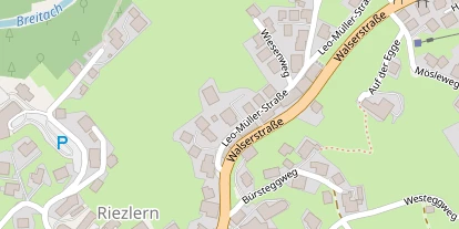 Wanderhotel auf Satellitenbild