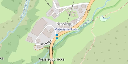 Wanderhotel auf Satellitenbild