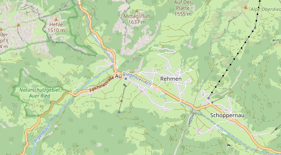 Wanderhotel auf Karte