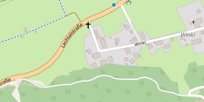 Wanderhotel auf Satellitenbild