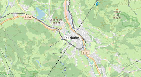 Wanderhotel auf Karte