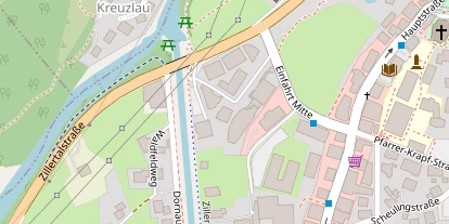 Wanderhotel auf Satellitenbild