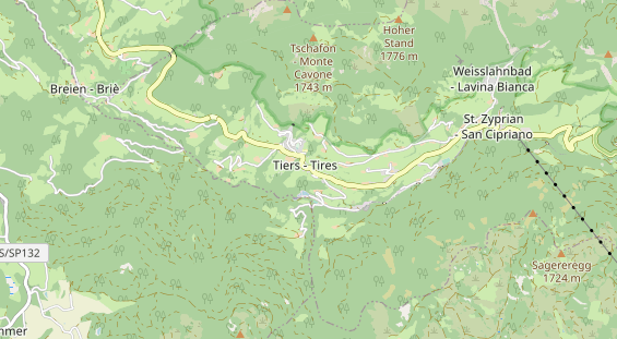 Wanderhotel auf Karte