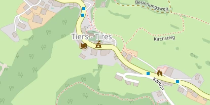 Wanderhotel auf Satellitenbild