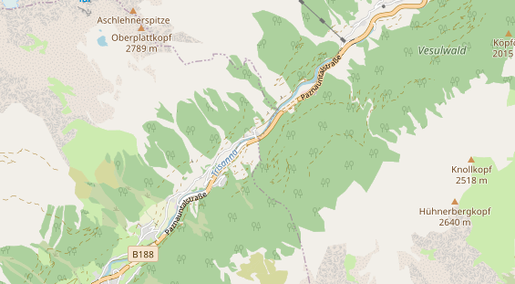 Wanderhotel auf Karte