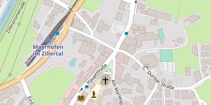 Wanderhotel auf Satellitenbild